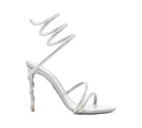 René Caovilla - Stiletto à brides serpent ornées de cristaux - Femme - Chaussures - Gris - Taille: 39 EU