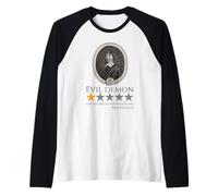René Descartes - Démon du Mal - Philosophie Française Meme Manche Raglan