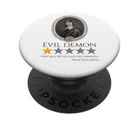 René Descartes - Démon du Mal - Philosophie Française Meme PopSockets PopGrip Adhésif