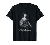 René Descartes Philosophe Français Portrait T-Shirt Graphique avec Valeur