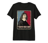 René Descartes T-Shirt Haut de Gamme