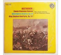 Rene Leibowitz, The Paris Philharmonic Orchestra - Beethoven: Eleven Viennese Dances, Wellington's Victory, King Stephan Overture [LP]