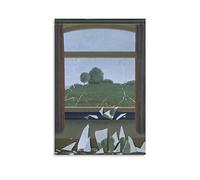 Rene Magritte Illustration Key to The Fields, 1936 Peinture Poster Impression sur toile Art mural Moderne Home Artworks 30 x 45 cm
