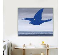 Rene Magritte "Le baiser, 1957" Surréalisme Impressions sur toile Art Peinture à l'huile Esthétique Image scandinave Décoration de la maison 70x100cm sans cadre