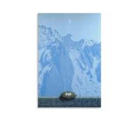 Rene Magritte Poster abstrait sur toile représentant le territoire d'Arnheim 40 x 60 cm