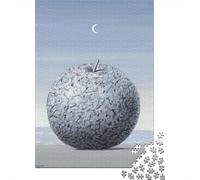 René Magritte Puzzles 1000 Pièces pour Adultes, Art Puzzle Impossible, Casse-tête Museums, d'impression Qualité Supérieure Puzzle en Bois, Cadeaux pour Amis