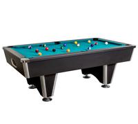 René-Pierre Table de billard 2 en 1 américain et le Pool anglais - Billard Pacha - Noir - Vert