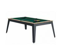René Pierre Billard Steel Chene Sable Pieds Gris Drap Vert - Référence : 2367