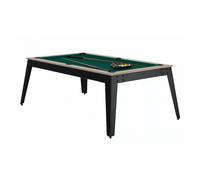 René Pierre Billard Steel Oslo Pieds Gris Drap Vert