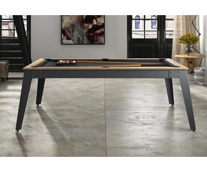 René Pierre Billard transformable en table Steel anthracite et chêne sablé - 2365