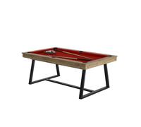 René Pierre Brio - Table billard convertible René Pierre Brio Chêne sablé - Couleur du meuble:Chêne naturel couleur des pieds :Noir