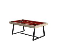 René Pierre Brio - Table billard convertible René Pierre Brio Oslo - Couleur du meuble:Chêne clair couleur des pieds :Noir couleur