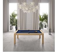 René Pierre - Table billard convertible René Pierre Dolmen Chêne - Couleur du tapis:Bleu accessoires offerts:1 jeu de billes Améric