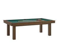 René Pierre - Table billard convertible René Pierre Lafite Chataignier - Couleur du meuble:Noyer couleur du tapis:Vert accessoires