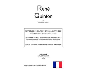 René Quinton, por Charles Louis Julliot: versión original en FRANCÉS (con nuevo material en 2020)