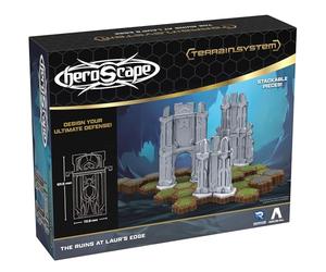 Renegade Game Studios - Extension Heroscape The Ruins at Laur's Edge Terrain - Ajouter du contenu pour le jeu Heroscape Miniatures - Une boîte de combat ou un ensemble maître est nécessaire pour jouer
