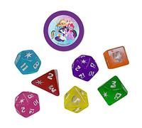 Renegade Game Studios | My Little Pony RPG Dice Set | Accessoire RPG pour Jeux de Rôle sur Table | Ensemble de 8 Dés Thématiques avec Icônes Personnalisées | 1+ Joueurs