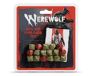 Renegade Game Studios | Werewolf RPG Dice and Form Card Set | Accessoire De Dés Et Cartes De Forme pour JDR | 1 Joueur | 30-45 Min