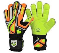 Renegade GK Fury Volt Gants De Gardien De But avec Pro-Tek Protection des Doigts | 4mm Giga Grip & 4mm Duratek | Gants Foot Gardien (Taille 9, Jeunes-Adulte, Plat Gecko Cut, Level 4)