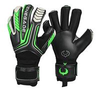 Renegade GK Vulcan Abyss Gants De Gardien De But Pro Protection des Doigts | 3.5+3mm Hyper Grip & Duratek | Gant De Foot Gardien Enfant (Taille 6, Jeunes, Coupe Au Rouleau)