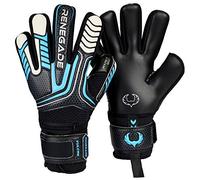 Renegade GK Vulcan Trident Gants De Gardien De But Pro Protection des Doigts | 3.5+3mm Hyper Grip & 4mm Duratek | Gant De Foot Gardien Enfant (Taille 6, Jeunes, Coupe Nég.)