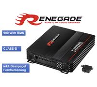 Renegade RXA 1800D monobloc 1 canal mono amplificateur 1800 watts avec téléco...