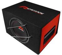 Renegade RXV1000A - Caisson de basses à boîtier actif de 25 cm (10") - Amplificateur intégré avec 400 W max - Caisson de basses HiFi pour voiture