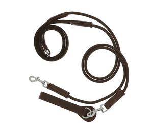 Rênes allemande sangle/corde Norton Pro Marron Poney