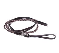 Rênes allemandes pour cheval QHP Luxe Marron Poney