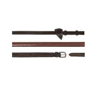 Rênes caoutchouc pour cheval Dy'on 1/2 Marron Full