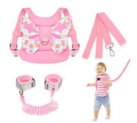 Rênes de bébé, harnais de marche pour bébé avec rêne de sécurité anti-perte, harnais de marche pour bébé, ailes de papillon avec lien de poignet anti-perte pour tout-petits, garçons et filles