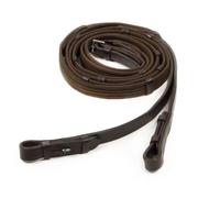 Rênes en cuira vec crochet et goujon pour cheval Schockemöehle Web Marron XFull