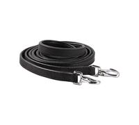 Rênes pour cheval antidérapant en cuir Edix Saddles Noir Poney