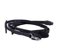 QHP Rênes pour cheval Web avec clip Noir Full