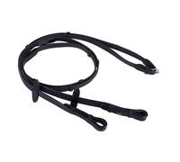 Rênes pour cheval biothane avec stops QHP Noir Full