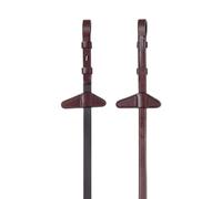 Rênes pour cheval caoutchouc avec bouchon Equiline Marron TU