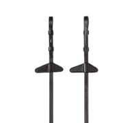 Rênes pour cheval caoutchouc avec bouchon Equiline Noir TU
