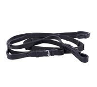 Rênes pour cheval élastique QHP Web Noir Poney