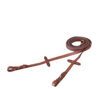 Rênes pour cheval en caoutchouc boucle aveugle rond BR Equitation Eventa Pro Grip Marron Full