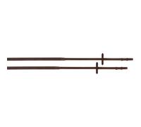 Rênes pour cheval en caoutchouc gros picots T de T Marron cheval 16 mm