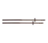 Rênes pour cheval en caoutchouc gros picots T de T Marron cheval 22 mm