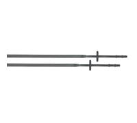 Rênes pour cheval en caoutchouc gros picots T de T Noir cheval 19 mm