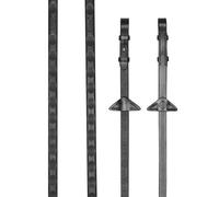 Rênes pour cheval en caoutchouc LeMieux Magna Grip Noir Cob