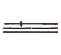 Rênes pour cheval en caoutchouc Norton Pro Marron Poney