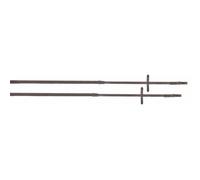 Rênes pour cheval en caoutchouc petits picots Rênes Caoutchouc T de T Marron cheval 13 mm
