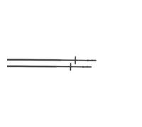 Rênes pour cheval en caoutchouc petits picots Rênes Caoutchouc T de T Noir cheval 13 mm