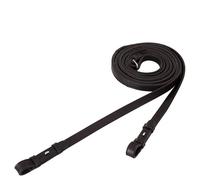 Rênes pour cheval en cuir antidérapant aveugle BR Equitation Noir Full
