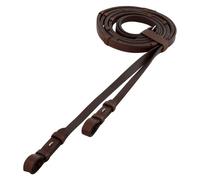 Rênes pour cheval en cuir antidérapant bouchons aveugle BR Equitation Marron Full