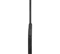 Rênes pour cheval en cuir cousues rondes avec mousqueton Waldhausen Noir 16 cm