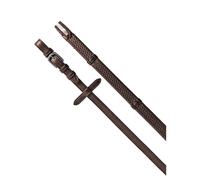 Rênes pour cheval en cuir Equestro Kris Plus NP Marron Cob